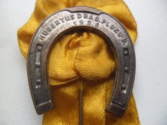 odznak - Hubertus drag. pluku 9. 1936 , značen Pichl