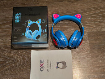Oxe Bluetooth dětská sluchátka s ouškama - svíticí