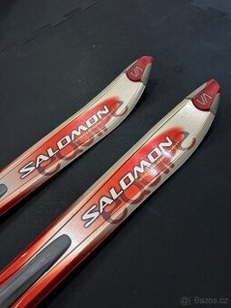 Lyže Salomon a hůlky Atomic