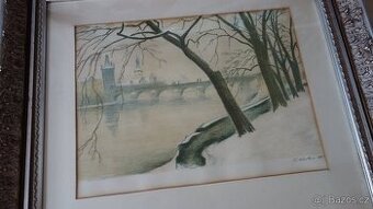 Karel Holan litografie