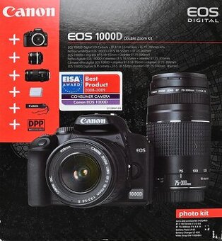 Canon 1000D double zoom kit