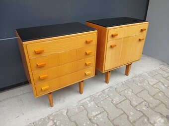 Retro nočni stolky František Mezuláník