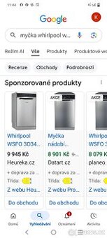 Prodám  NEREZOVOU mycku značky WHIRLPOl-45cm-DOVOZ ZDARMA --