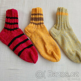 Ručně pletené ponožky vel. 39-40 - 6 párů
