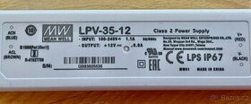 5 x Meanwell LED napájecí zdroj 35W 12V (LPV-35-12)