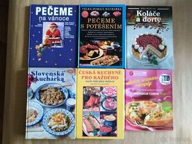 Kuchařky a Květiny - ceny knih od 30Kč do 60Kč