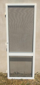 Balkonové síťové dveře proti hmyzu - bílé - nepoužité