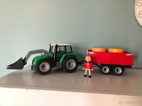 Traktor s přívěsem + panáček Playmobil Country 6130 - 1