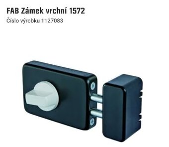 Vrchní přídavný zámek FAB 1572 s vložkou