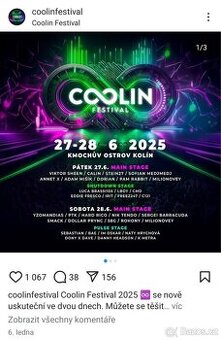 4 VIP vstupenky na Coolin Festival 2025