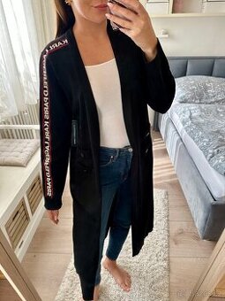 KARL LAGERFELD LUXUSNÍ ČERNÝ SVETR / CARDIGAN