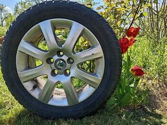 Originál ALU kola Škoda Fabia Roomster R15 + zimní pneu
