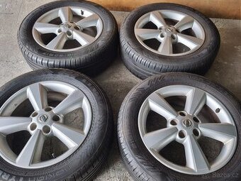 Alu kola 5x114,3 r17 letní pneumatiky 215/60 r17 Nokian 7mm