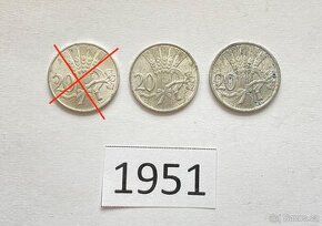 MINCE 20h 1951 ČESKOSLOVENSKÁ REPUBLIKA - 1