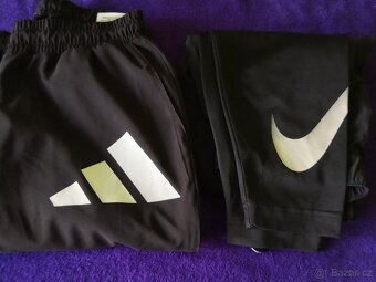 SPORTOVNÍ KALHOTY ADIDAS+NIKE VEL.S