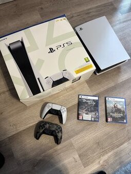 PlayStation 5 + 2 ovladače a hry