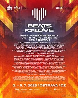 Beats for Love - celofestivalové vstupenky