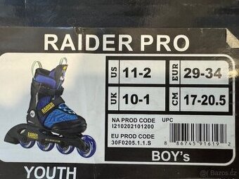In-line brusle K2 RAIDER PRO YOUTH velikost 29-34