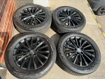 Alu 18" 5x112, škoda TRINITY BLACK KodiaQ letní 60% TOP