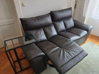 Kožená polohovací sedací souprava