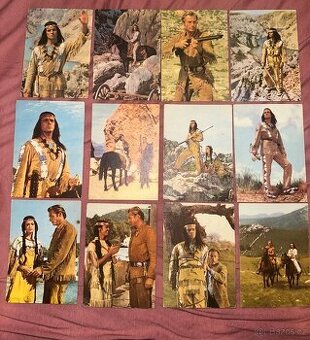 Pohlednice Winnetou a Old Shatterhand
