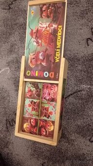 Dřevěné hračky skládačky domino puzzle pexeso