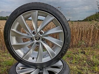 Originál ALU kola Škoda Superb R18 + letní pneu