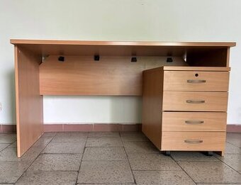 Pracovní stůl s kontejnerem