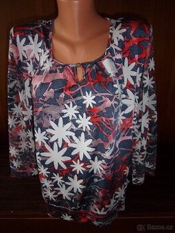 Halenka květovaná, vel. 4 XL,