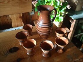 Keramický set džbánek s panáčky