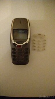 📱 KRYT NOKIA 3310, 3330📱 SILVER ⭐ TLAČÍTKA ⭐