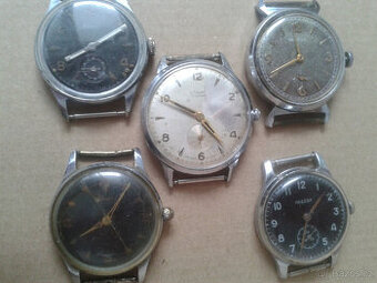 náramkové hodinky poctivé mechanické s kameny 5 ks