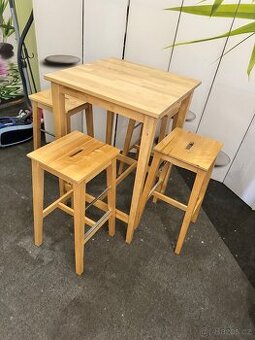 Kvalitní Barový jídelní set Masiv IKEA NILSOLLE