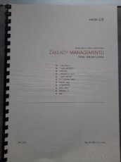 PRODÁM skripta k předmětu ZÁKLADY MANAGEMENTU.