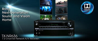Onkyo TX-NR636 AV 7.2 160x7 USB HDMI 4K WiFi BLUETOOTH ATMOS