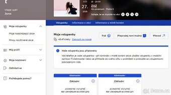 Vstupenky ZAZ, Praha 27.1.2026