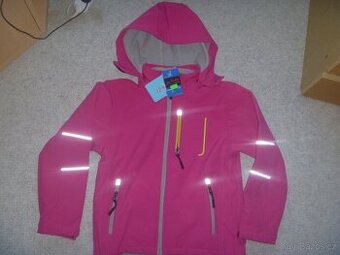 nová růžová softshellová bunda zn. Kugo vel. 134