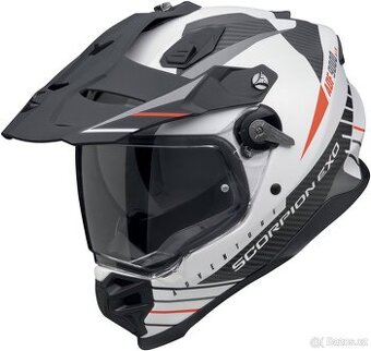 SCORPION přilba ADF-9000 AIR Feat matt white/black/red vel.L