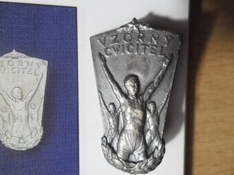 odznak - Vzorný cvičitel - číslovaný originál