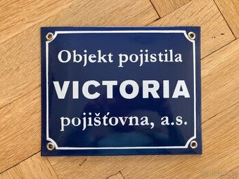 Smaltovaná cedule pojišťovna Victoria