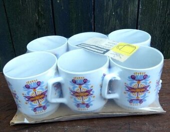 Retro hrnky původní balení, ČSSR 1966