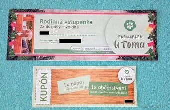 Rodinná vstupenka Farmapark U Toma + kupón na občerstvení