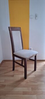 Kvalitní dřevěné čalouněné židle 2ks