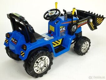 DĚTSKÝ ELEKTRICKÝ TRAKTOR SE LŽÍCÍ MODRÝ