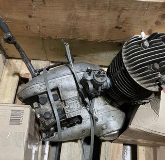 Motor filtr kliková hřídel výrobní štítek IŽ49 IŽ350