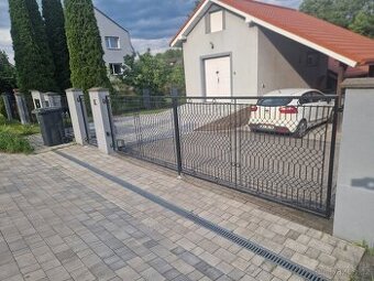 Kompletní elektrická dvoukřídlá brána + branka (set)
