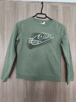 Chlapecká mikina zelená NIKE ve vel. 128-137 cm