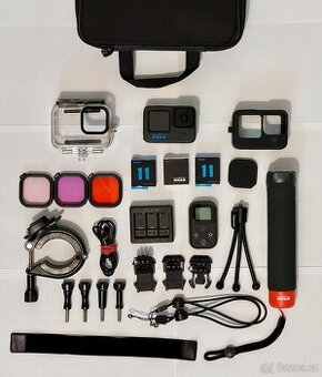 GoPro HERO12 Black + perfektní stav + bohaté příslušenství