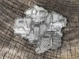 GeoVysocina Regions Geocoins sada 5 ks Ant. Silver