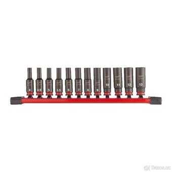 Milwaukee sada ořechů 1/4” SHOCKVAWE 12 ks 4932480453